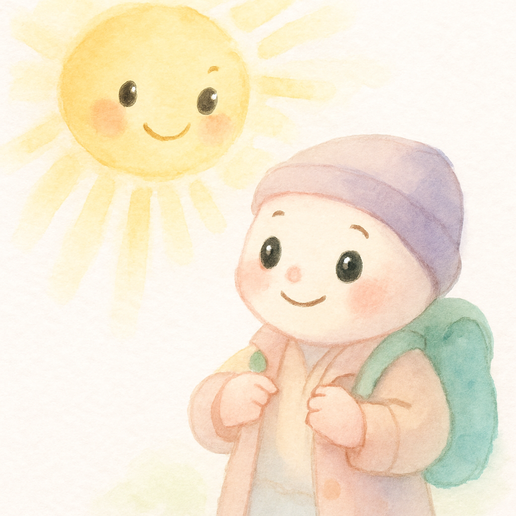 해님이 더 밝게 빛나자 나그네가 외투 단추를 풀음