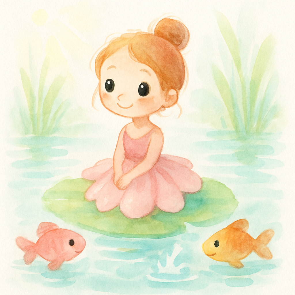 물고기들이 연잎 줄기를 끊어주는 장면