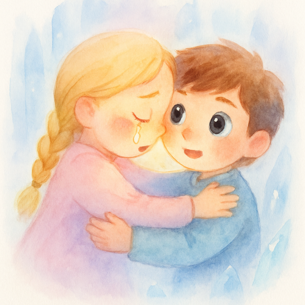 게르다의 따뜻한 포옹으로 카이가 깨어나는 감동적인 순간