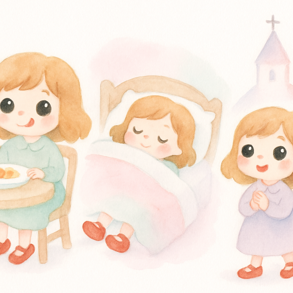 카렌이 빨간 구두를 신고 어디서나 다니는 모습